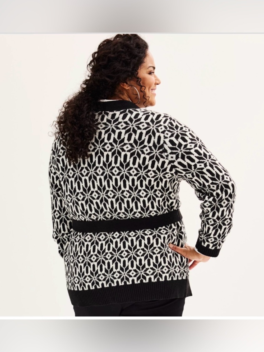 Croft & Barrow Tie Waist Cardigan - Picture 2 of 5